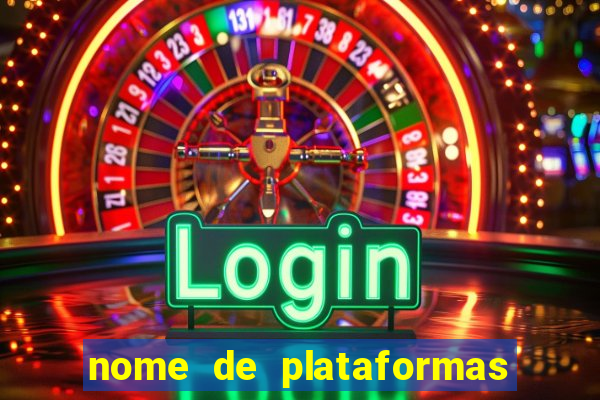 nome de plataformas de jogos